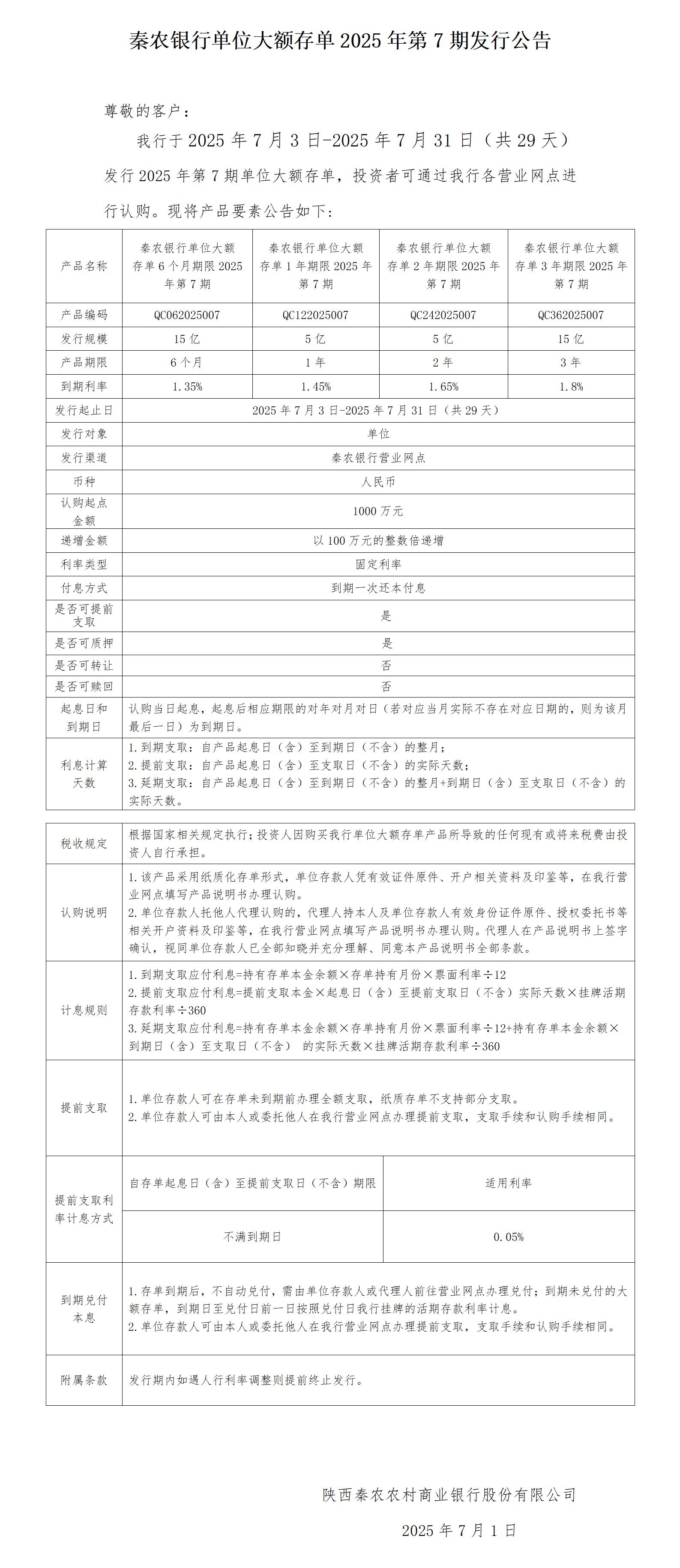 秦农银行单位大额存单2025年第7期发行公告_01(1).jpg